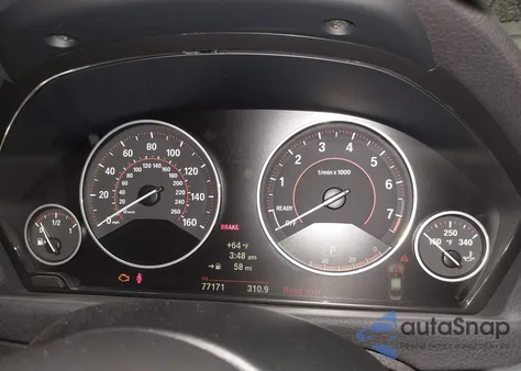 2014 BMW 335I из США, поврежденный, VIN WBA3A9G52ENS65428